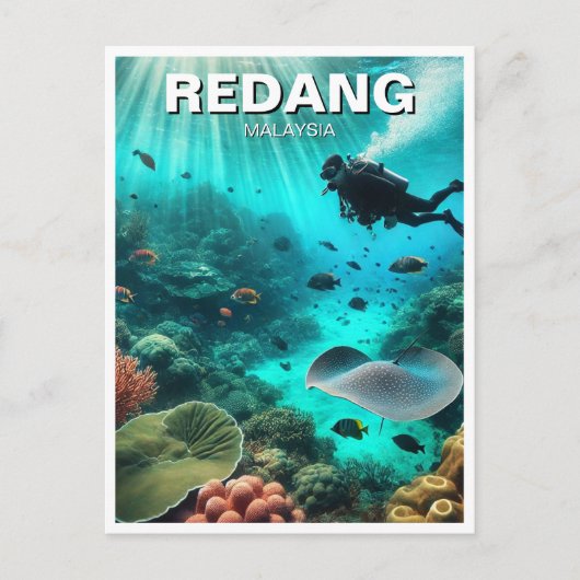 Redang Malaysia Scuba Diving Briefkaart (Voorkant)