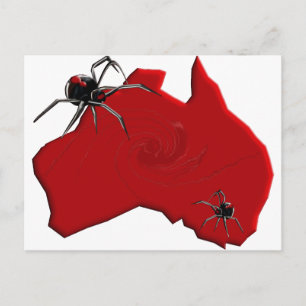 Redback Spider Australia Briefkaart