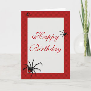 Redback Spider Birthday-kaart Kaart