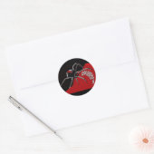 Redback Spider Ronde Sticker (Envelop)
