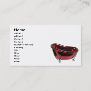 RedBathtub073110, naam, adres 1, adres 2, C... Visitekaartje