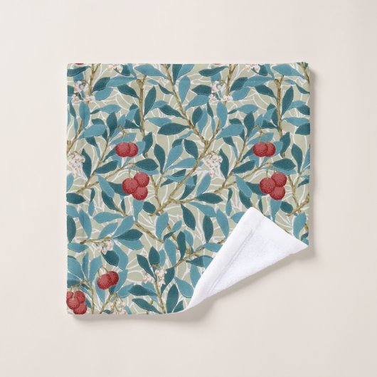 Redberry Tree, William Morris Bad Handdoek (Wasdoekje)