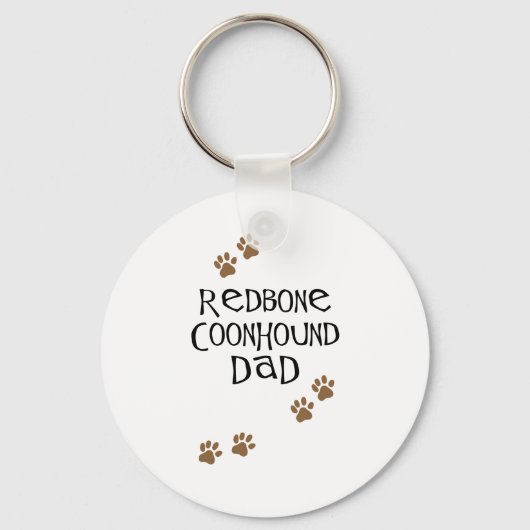 Redbone Coonhound Dad Sleutelhanger (Voorkant)