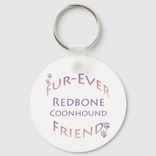 Redbone Coonhound Furever Vriend Sleutelhanger
