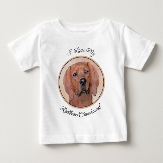 Redbone Coonhound-schildering - Kute Original Dog  (Voorkant)