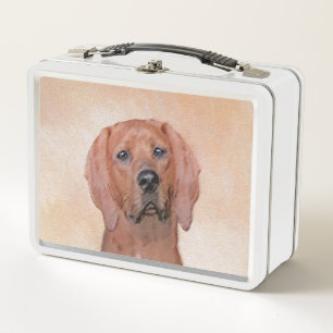 Redbone Coonhound-schildering - Kute Original Dog
