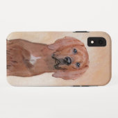Redbone Coonhound-schildering - Kute Original Dog  Case-Mate iPhone Case (Achterkant (horizontaal))