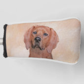 Redbone Coonhound-schildering - Kute Original Dog  Golfheadcover (Voorkant)