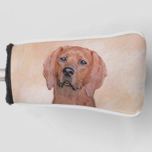 Redbone Coonhound-schildering - Kute Original Dog  Golfheadcover (Voorkant)