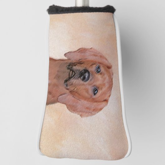 Redbone Coonhound-schildering - Kute Original Dog  Golfheadcover (Draai 90)