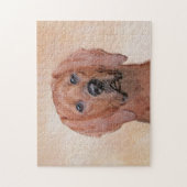 Redbone Coonhound-schildering - Kute Original Dog  Legpuzzel (Verticaal)