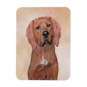 Redbone Coonhound-schildering - Kute Original Dog  Magneet