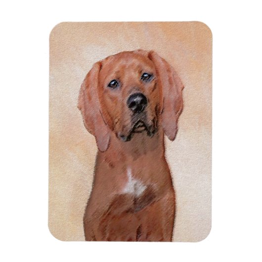 Redbone Coonhound-schildering - Kute Original Dog  Magneet (Verticaal)