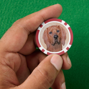 Redbone Coonhound-schildering - Kute Original Dog Poker Chips