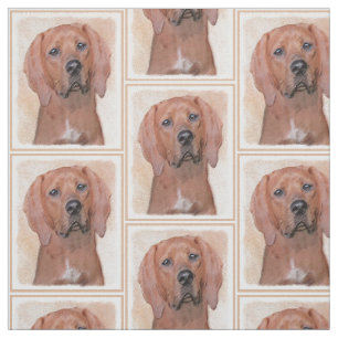 Redbone Coonhound-schildering - Kute Original Dog Stof