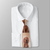 Redbone Coonhound-schildering - Kute Original Dog  Stropdas (Gebonden)