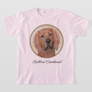 Redbone Coonhound-schildering - Kute Original Dog T-shirt