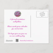 Redbud Blossom-items Aankondigingskaart (Achterkant)