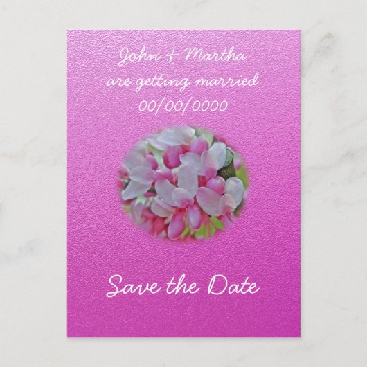 Redbud Blossom-items Aankondigingskaart (Voorkant)