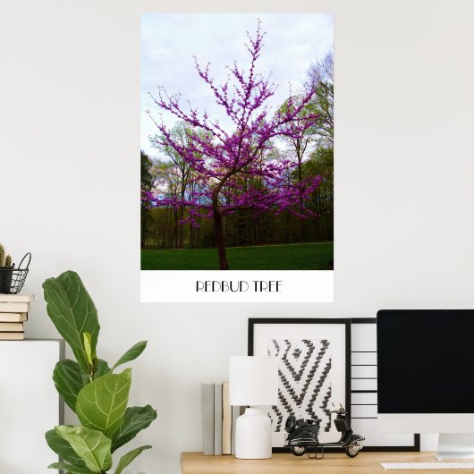 REDBUD TREE poster (Thuiskantoor)