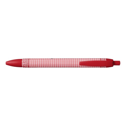 RedCheckered Pen met jouw naam (Achterkant)