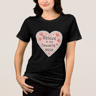 Redden Is Mijn Favoriete Ras Hondenliefhebber Tri-Blend Shirt