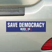 REDDEN VAN DE DEMOCRATIE BUMPERSTICKER (Op auto)
