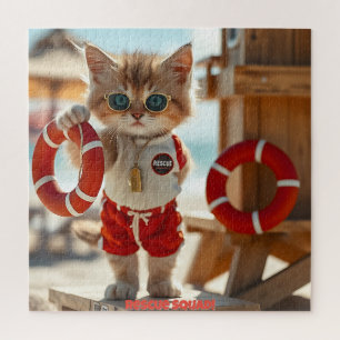 😎 Redder Kitty Puzzel - Zomerpret Reddingsvibe