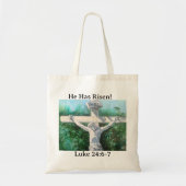 Redder/ Lucas 24:6-7 Origineel kunstwerk Tote Bag (Voorkant)