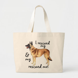Redding Belgische Malinois Grote Tote Bag