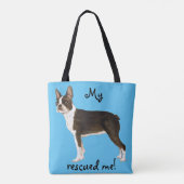 Redding Boston Terrier Canvas tas (Achterkant)