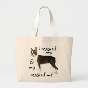 Redding Boston Terrier Large Canvas tas