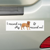 Redding Dogue de Bordeaux Bumpersticker (Op auto)