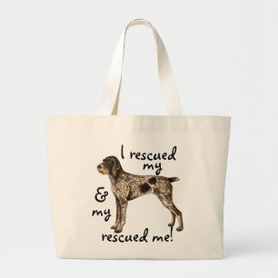 Redding Duitse Wirehaire Pointer Grote Tote Bag