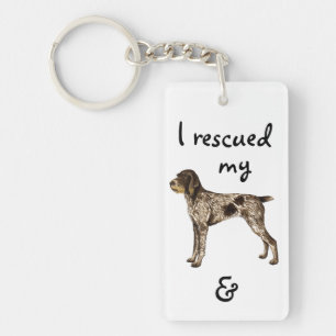 Redding Duitse Wirehaire Pointer Sleutelhanger