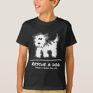 Redding een hond, koop geen adoptie! Dierenvriend T-shirt