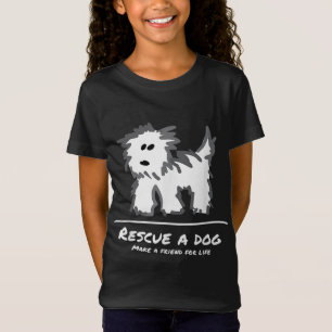 Redding een hond, koop geen adoptie! Dierenvriend T-shirt
