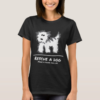 Redding een hond niet kopen adopt! Dierenvriend T-shirt