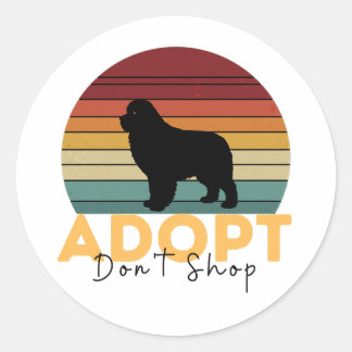 Redding Huisdier Ondersteuning - Adopteer Niet Win Ronde Sticker