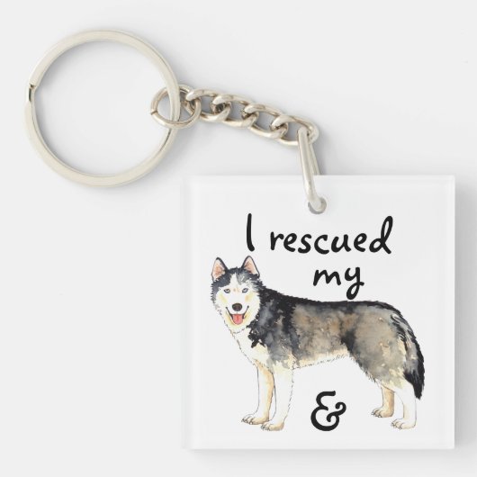 Redding Husky Sleutelhanger (Voorkant)