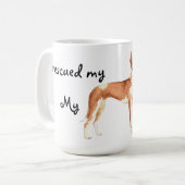Redding Ibizan Hound Coffee-Mok Koffiemok (Voorkant links)