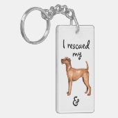 Redding Ierse Terrier Sleutelhanger (Voorkant Links)