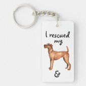 Redding Ierse Terrier Sleutelhanger (Voorkant)