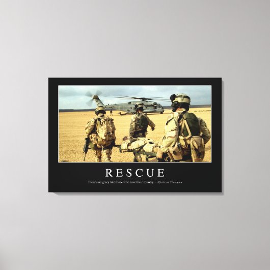 Redding: Inspirerend Citaat 2 Canvas Afdruk (Voorkant)