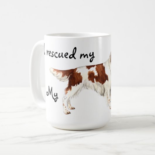 Redding Irish Red en White Setter Koffiemok (Voorkant links)