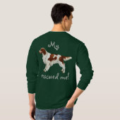 Redding Irish Red en White Setter T-shirt (Achterkant volledig)