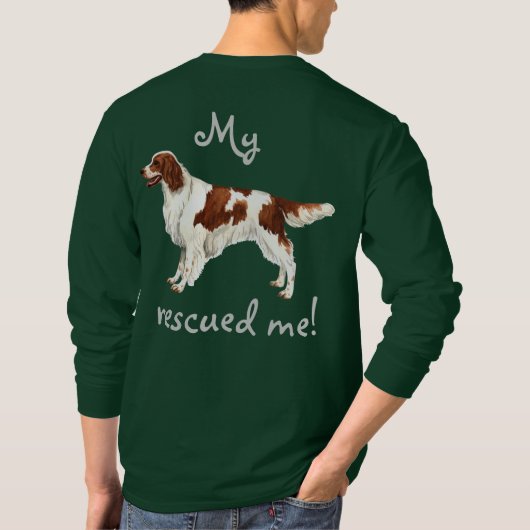Redding Irish Red en White Setter T-shirt (Achterkant)