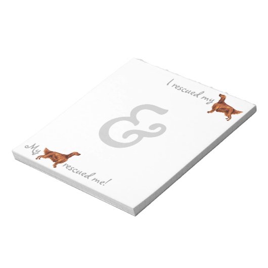 Redding Irish Setter Notitieblok (Gedraaid)