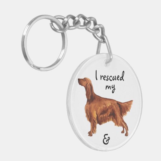 Redding Irish Setter Sleutelhanger (Voorkant Links)