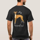 Redding Italiaanse Greyhound T-shirt (Achterkant)